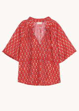 M.A.B.E. Ari Print Gathered Top