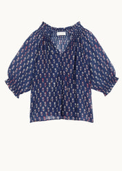M.A.B.E. Ari Print Short Sleeve Top