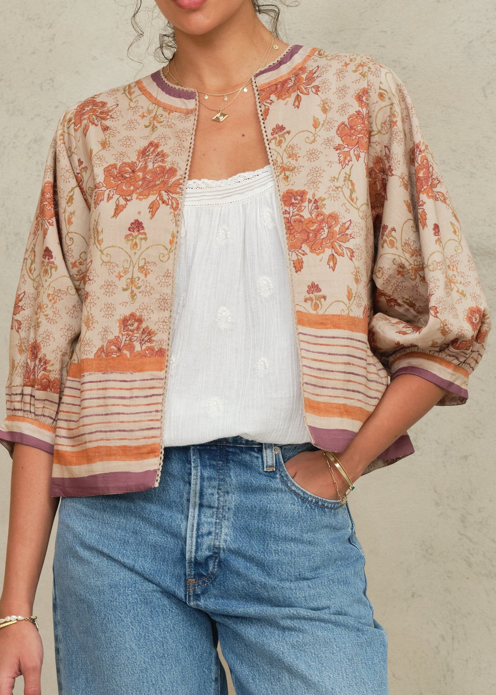 M.A.B.E. Aubrie Print Jacket