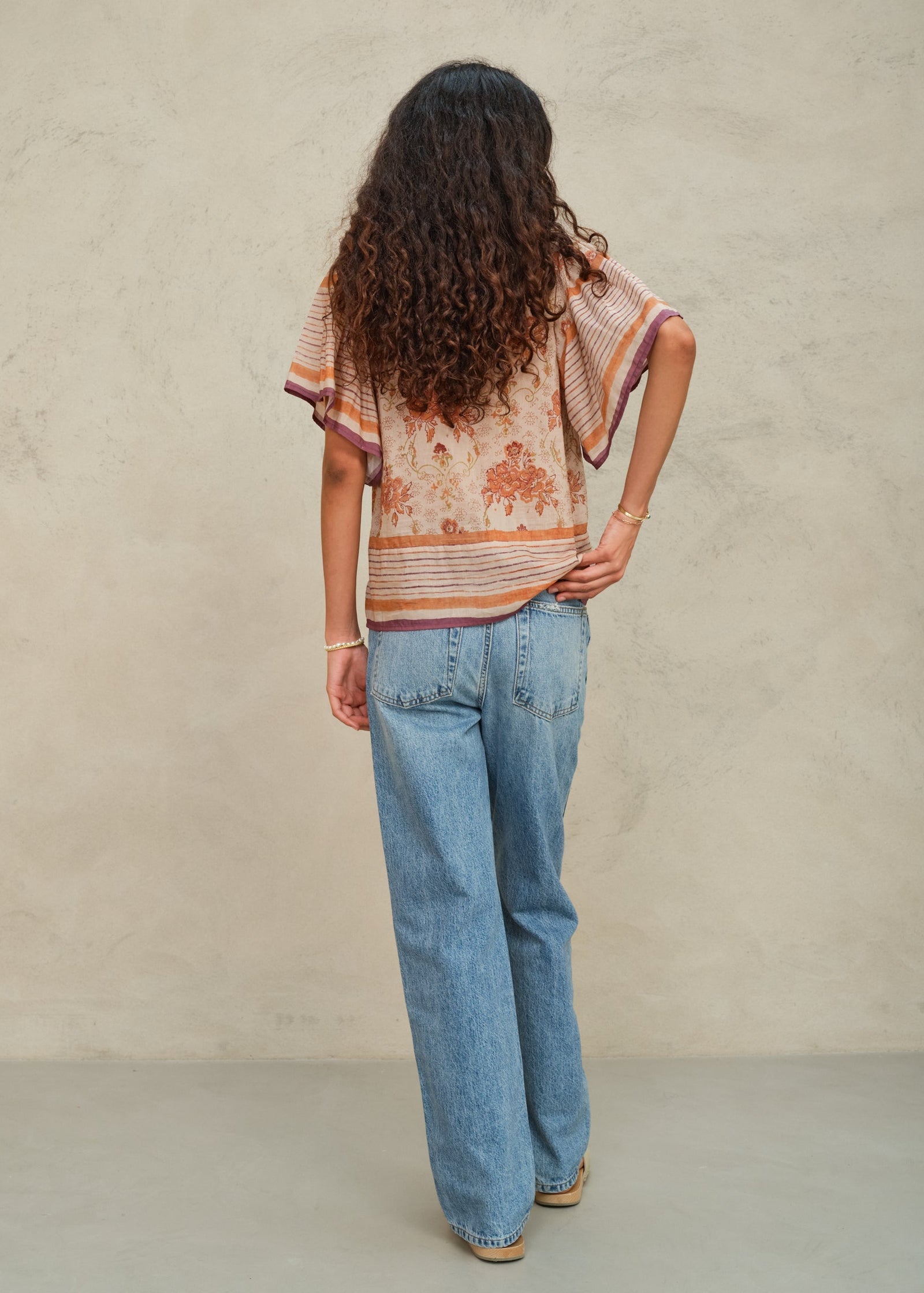 M.A.B.E Aubrie Short Sleeve Top