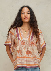 M.A.B.E Aubrie Short Sleeve Top