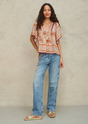 M.A.B.E Aubrie Short Sleeve Top