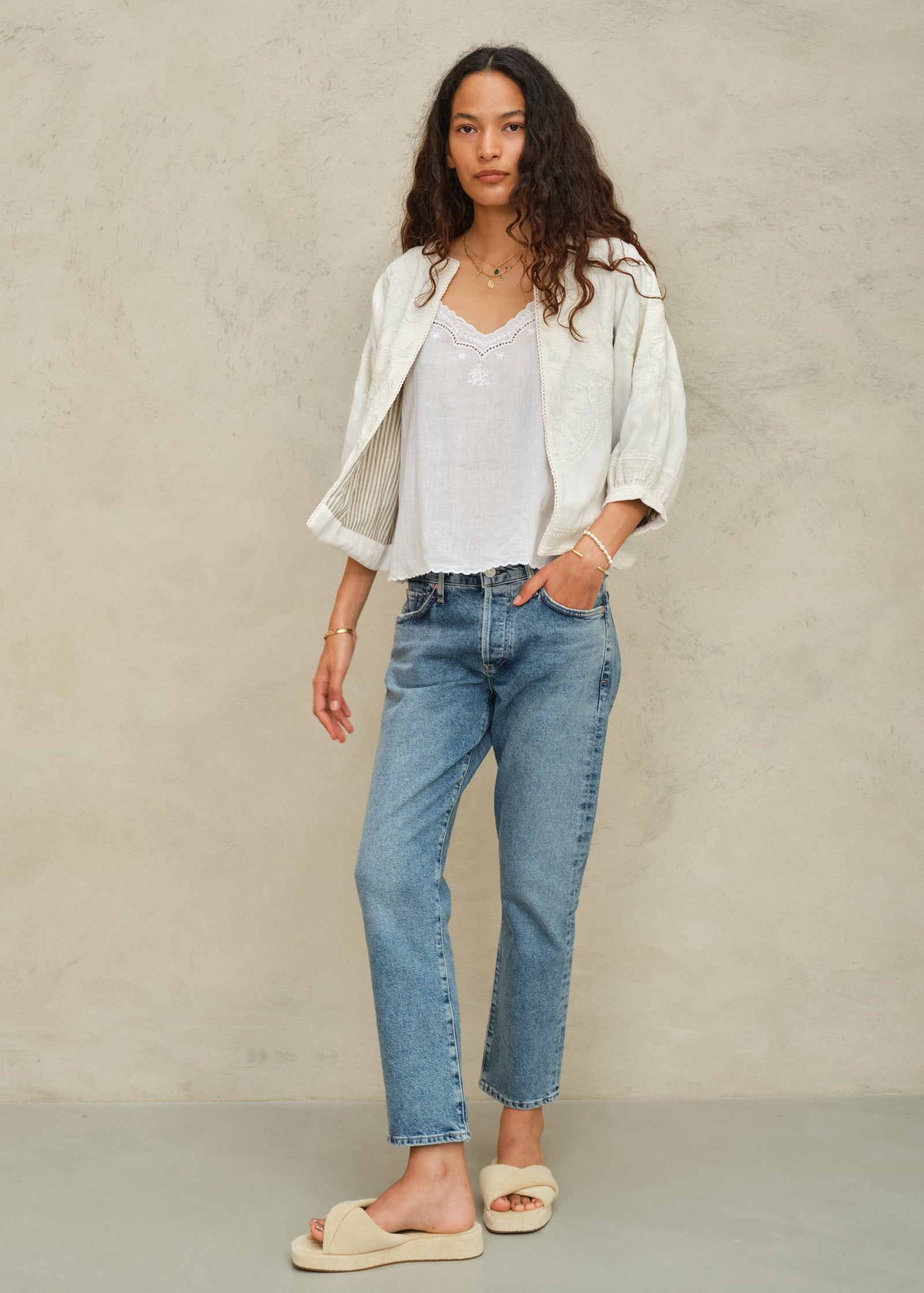 M.A.B.E. Averi Embroidered Jacket