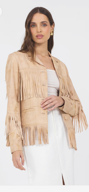 Jakett Annie Distressed Leather Jacket