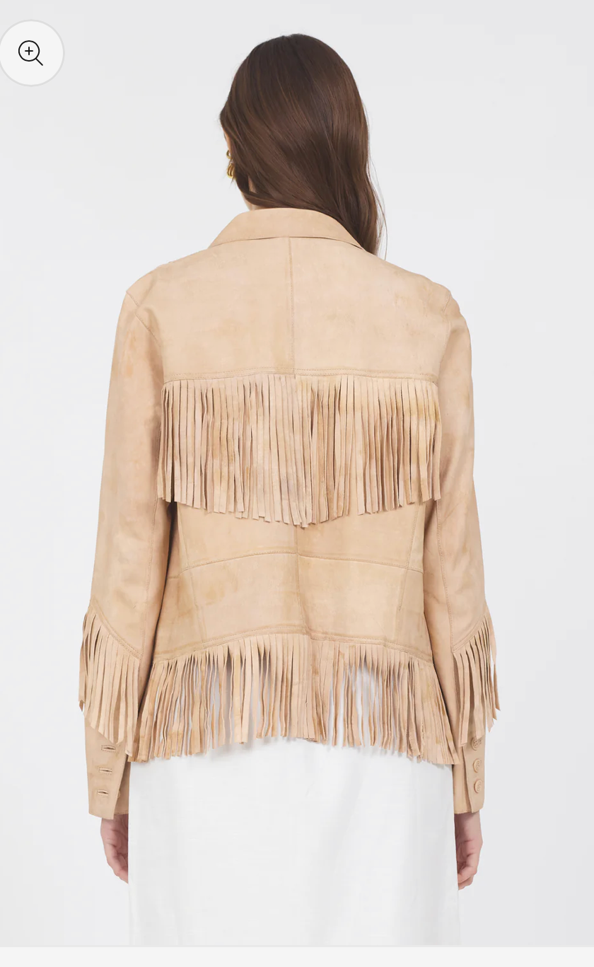 Jakett Annie Distressed Leather Jacket