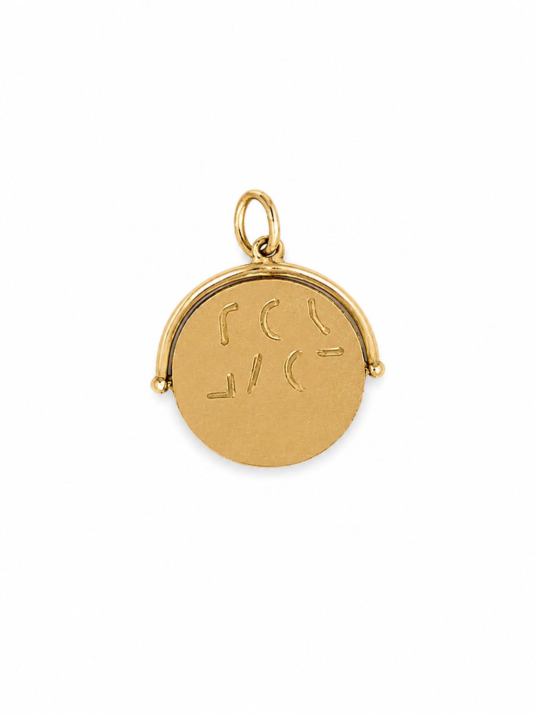Vintage 14KT Gold Hidden Message “I Love You” Spinning Charm