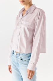 AMO Ruth Crop Shirt In Wisteria