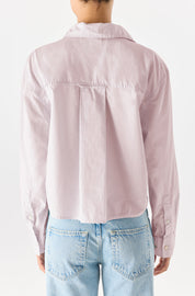 AMO Ruth Crop Shirt In Wisteria