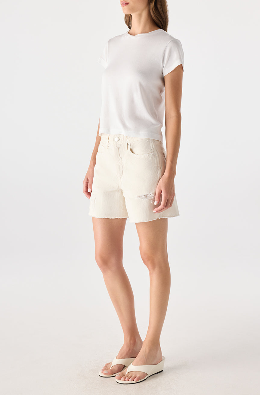 AMO Billie Shorts in Bone