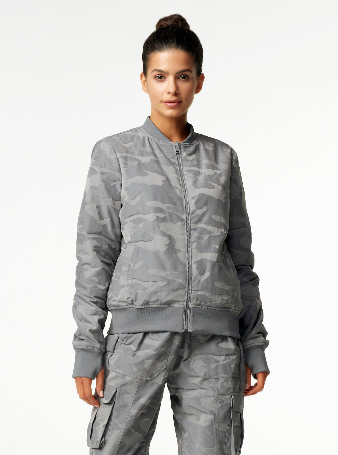 Blanc Noir Camo Reversible Bomber FabFindsbySarah