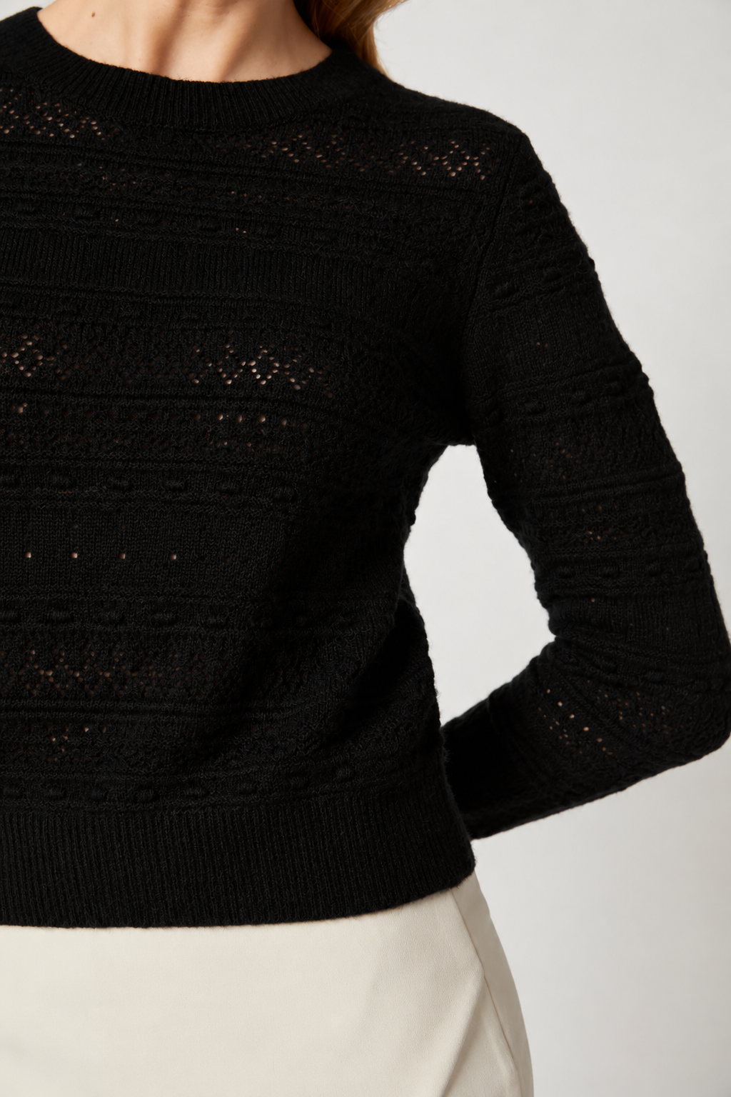 Kokun Pointelle Stitch Crew