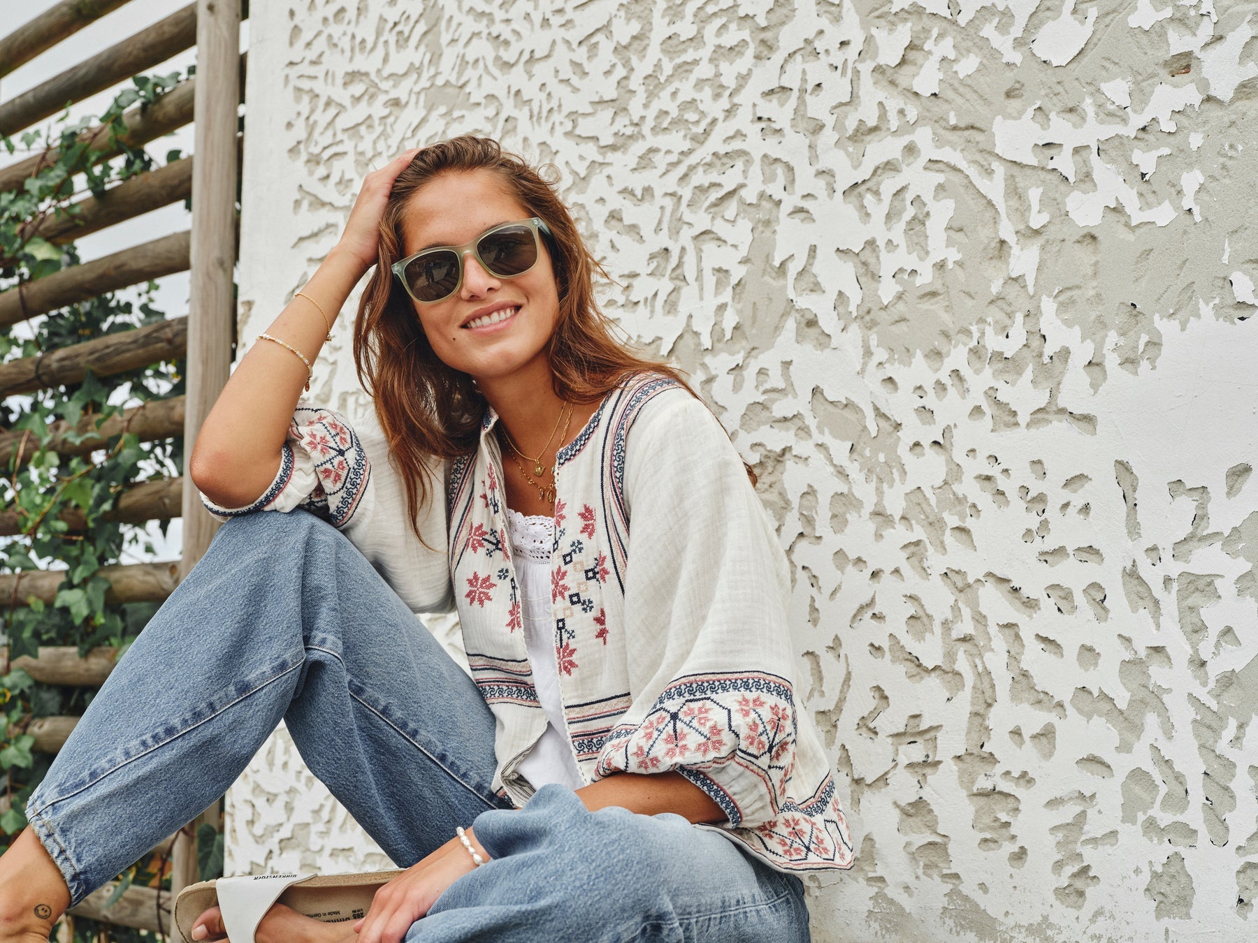 M.A.B.E. Calista Embroidered Jacket