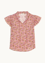 M.A.B.E. Ceci Print Short Sleeve Top