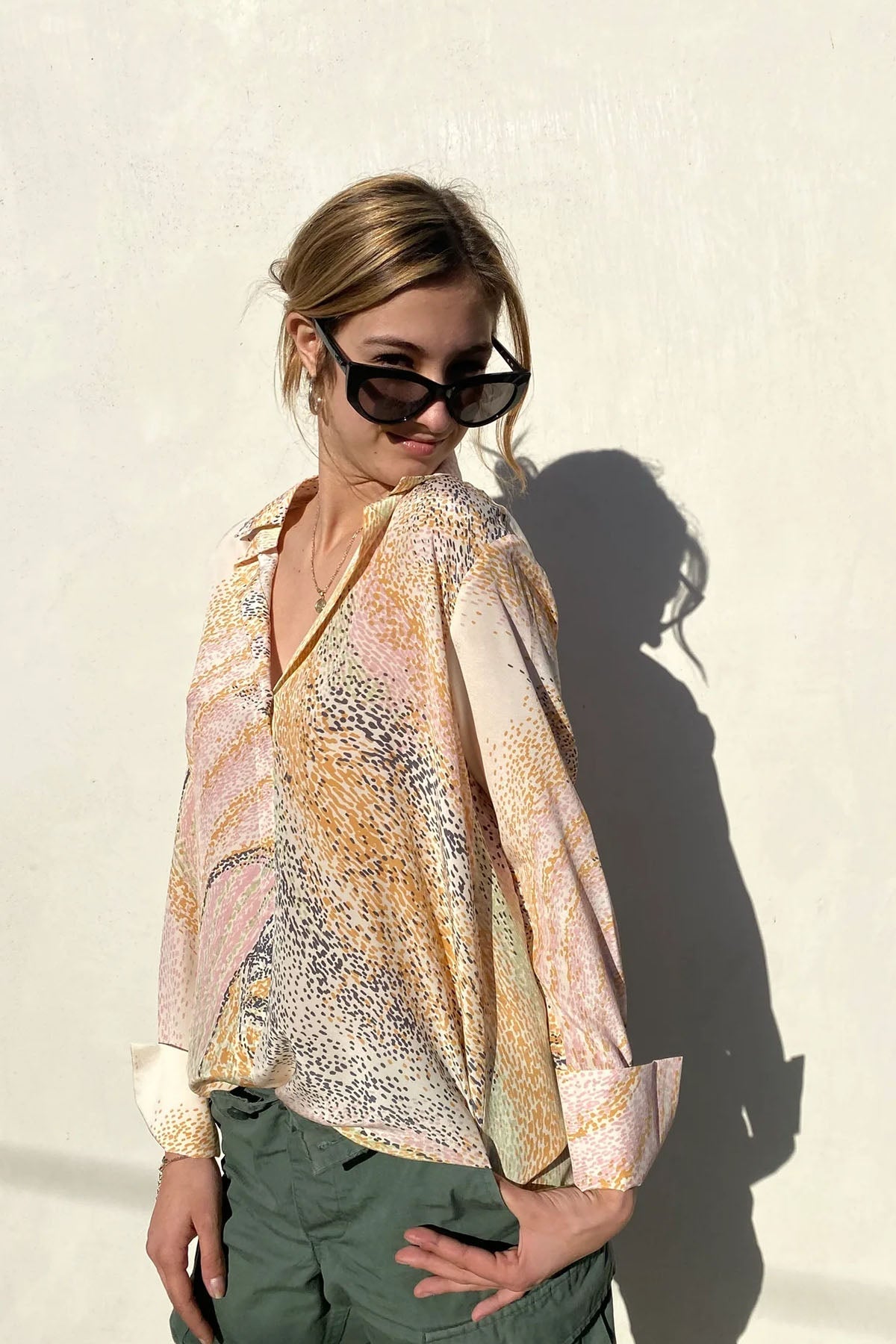 Catherine Gee Daria Silk Blouse - Orbit