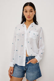 Rails Charli Shirt in Bluebell Carnations
