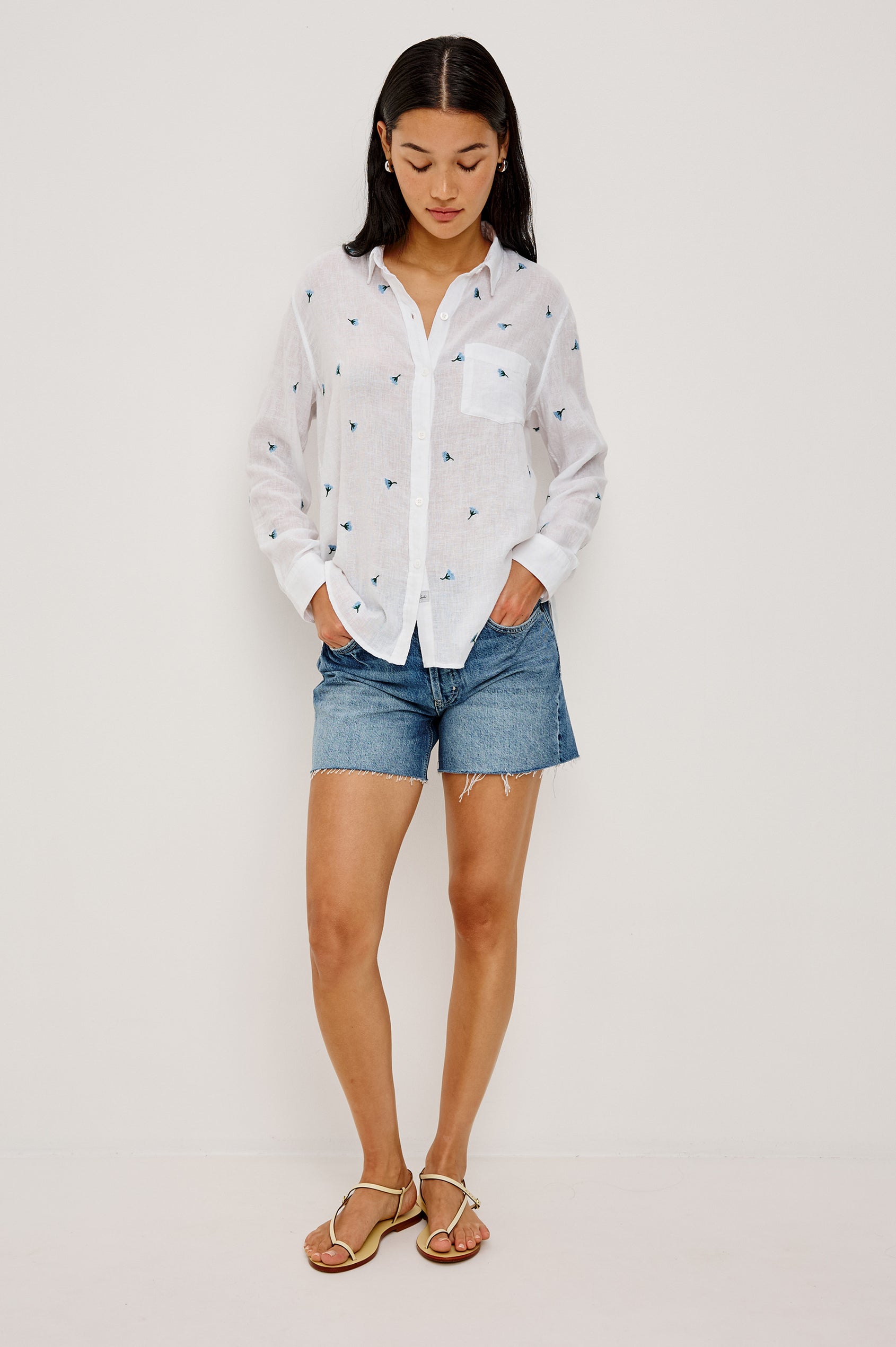Rails Charli Shirt in Bluebell Carnations