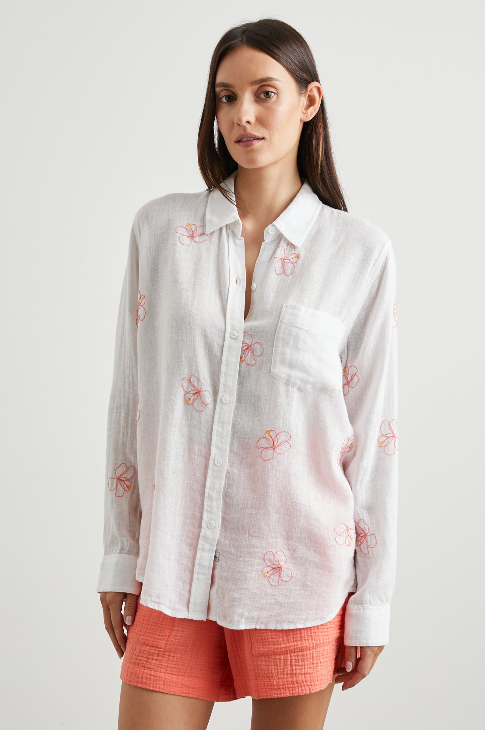 Rails Charli Shirt in Hibiscus