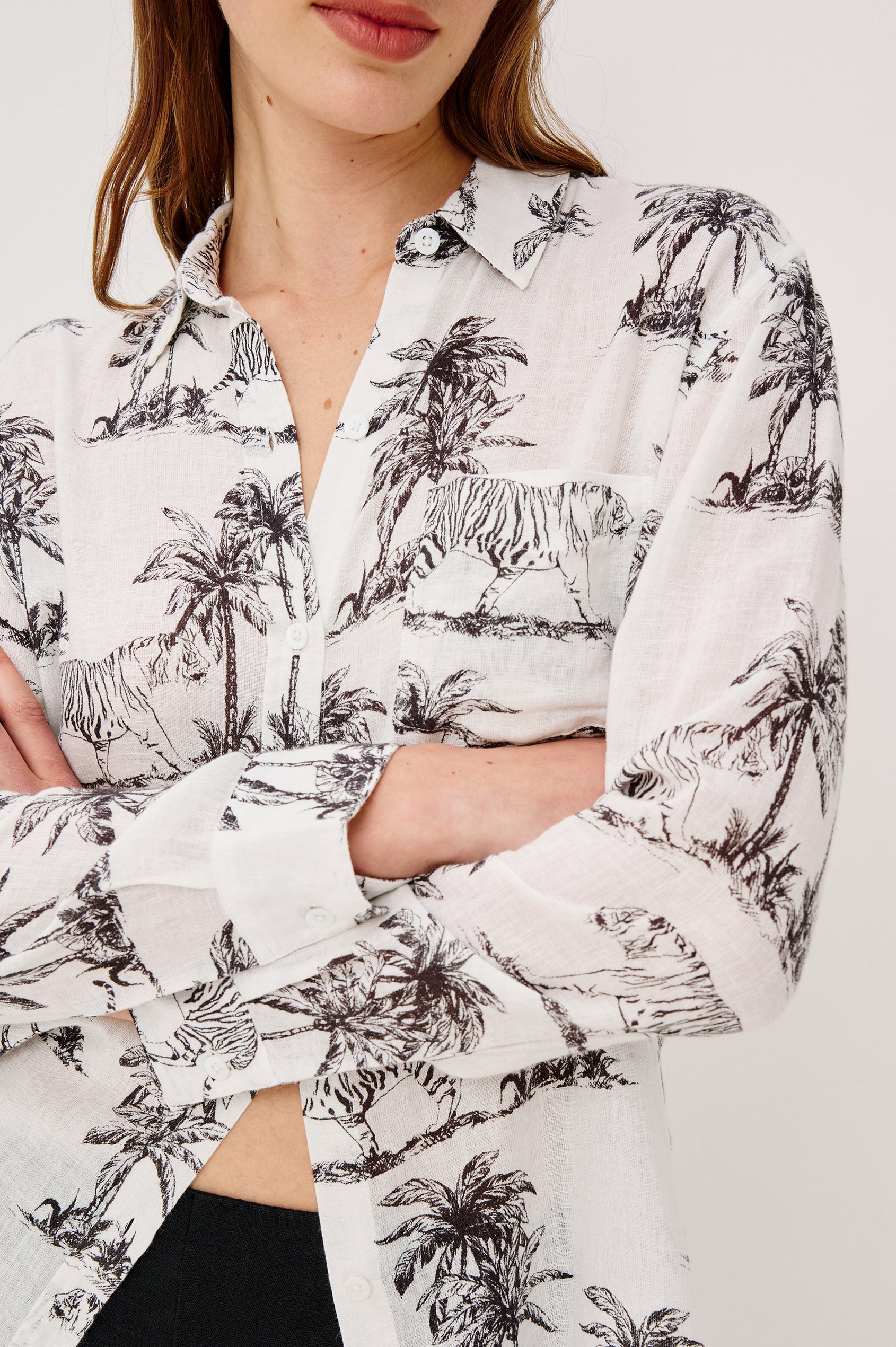 Rails Charli Shirt in Ivory Bengal