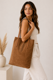 FFBS Minamalist Suede Tote Bag