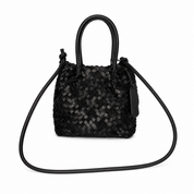 FFBS Woven Leather & Suede Crossbody Bag