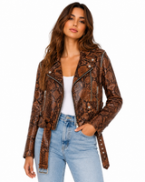 Walter Baker Snake Leather Jacket
