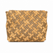 FFBS Woven Leather & Suede Clutch