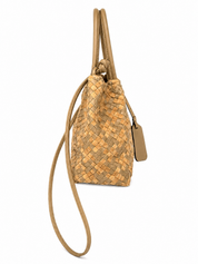 FFBS Woven Leather & Suede Crossbody Bag