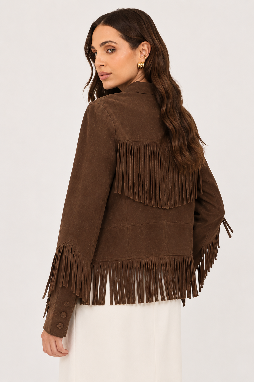Jakett Annie Distressed Suede Jacket