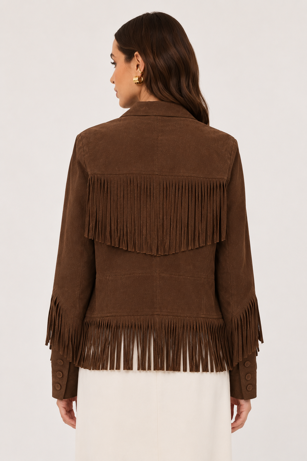 Jakett Annie Distressed Suede Jacket