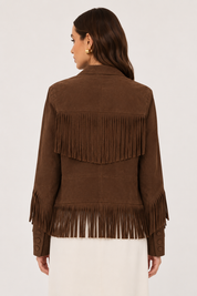 Jakett Annie Distressed Suede Jacket