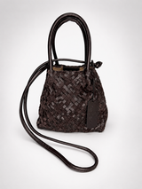 Fab Finds By Sarah Woven Leather & Suede Crossbody Bag