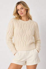 Kokun Braided Stitch Crewneck