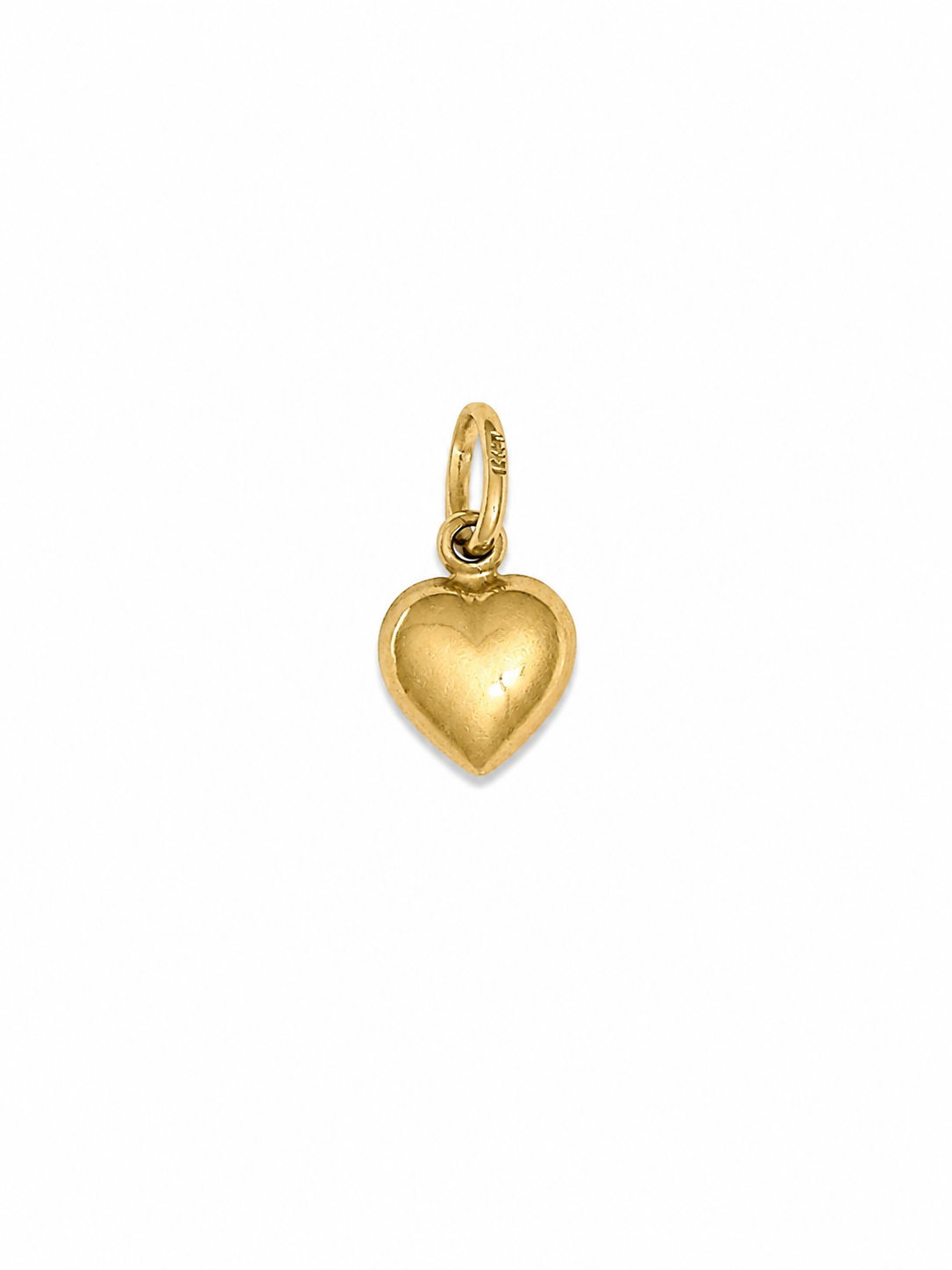 Vintage 14KT Gold Puff Heart Charm