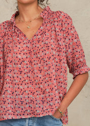 M.A.B.E. Darla Print Long Sleeve Top