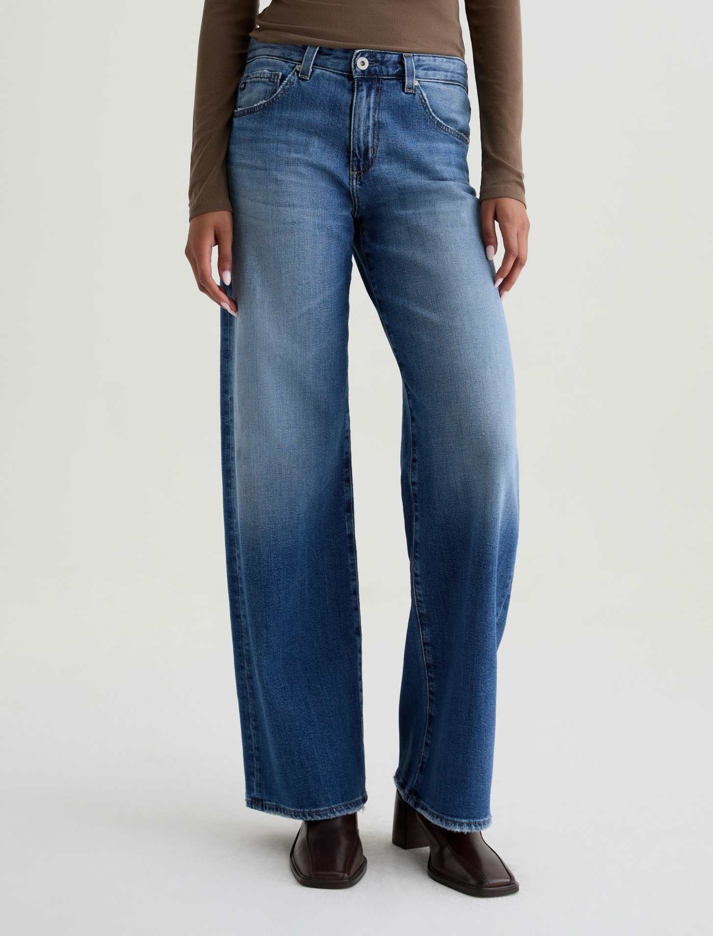 AG Adria Low-Rise Wide Leg Jean