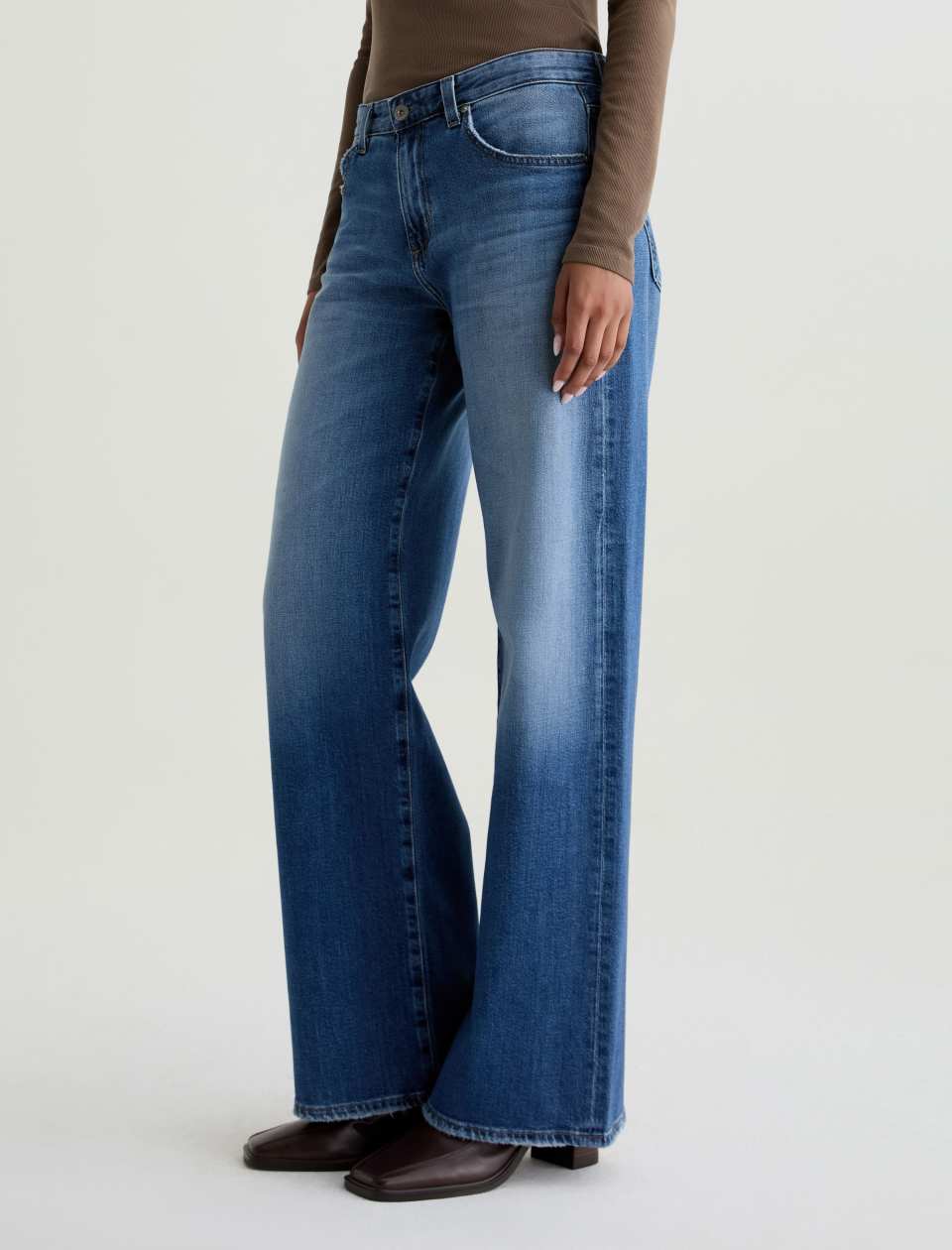 AG Adria Low-Rise Wide Leg Jean
