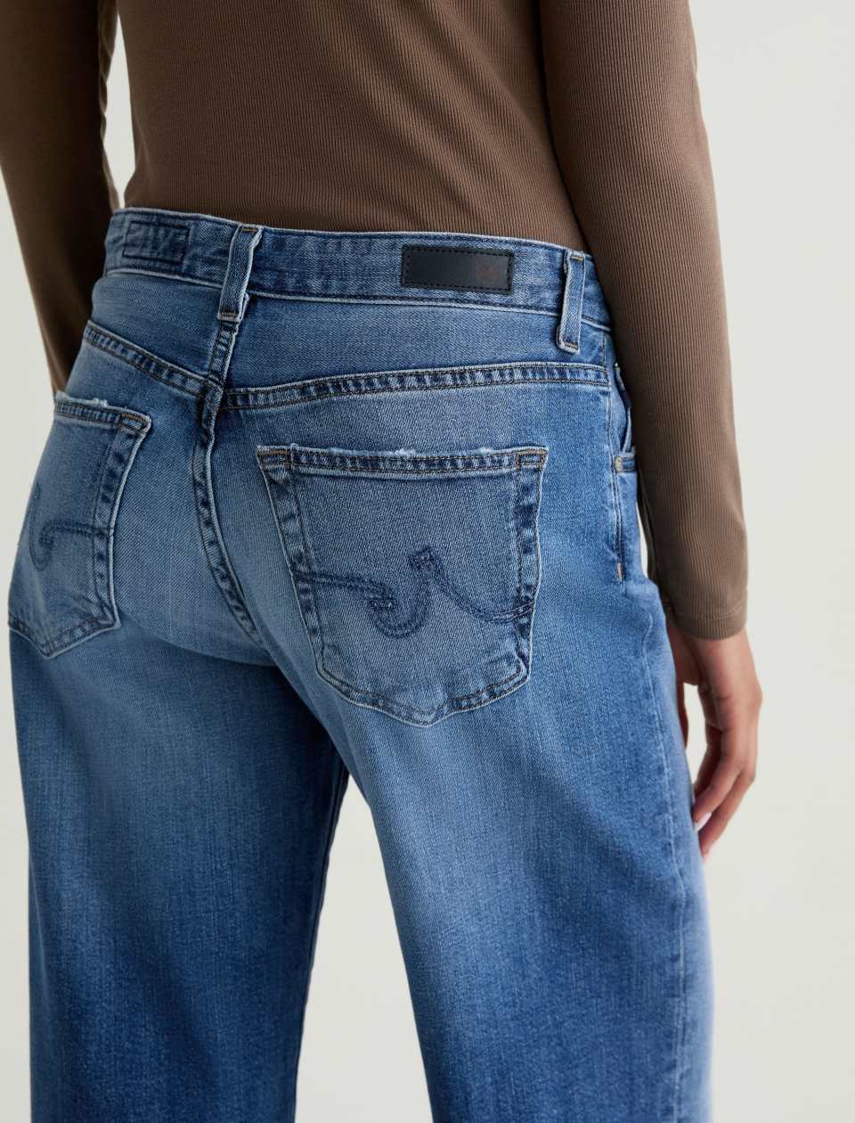 AG Adria Low-Rise Wide Leg Jean