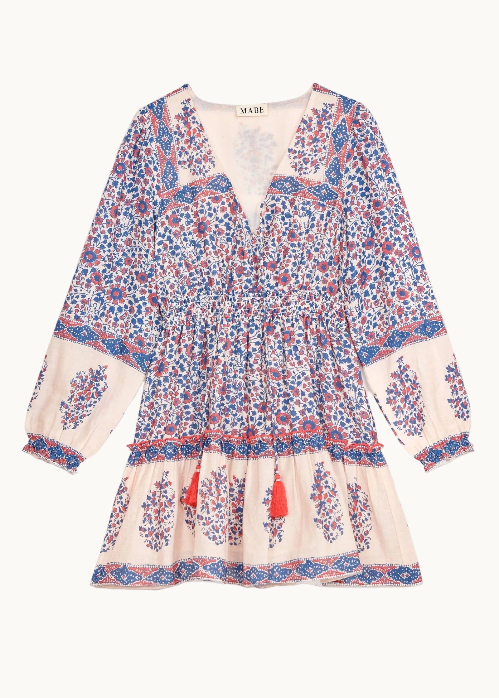 M.A.B.E. Della Print L/S Sun Dress
