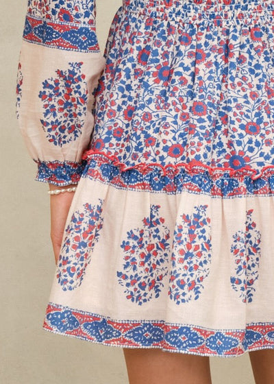 M.A.B.E. Della Print L/S Sun Dress