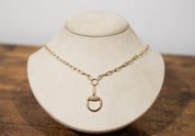 S. Row Designs Gold Chain Link Horse Bit Necklace