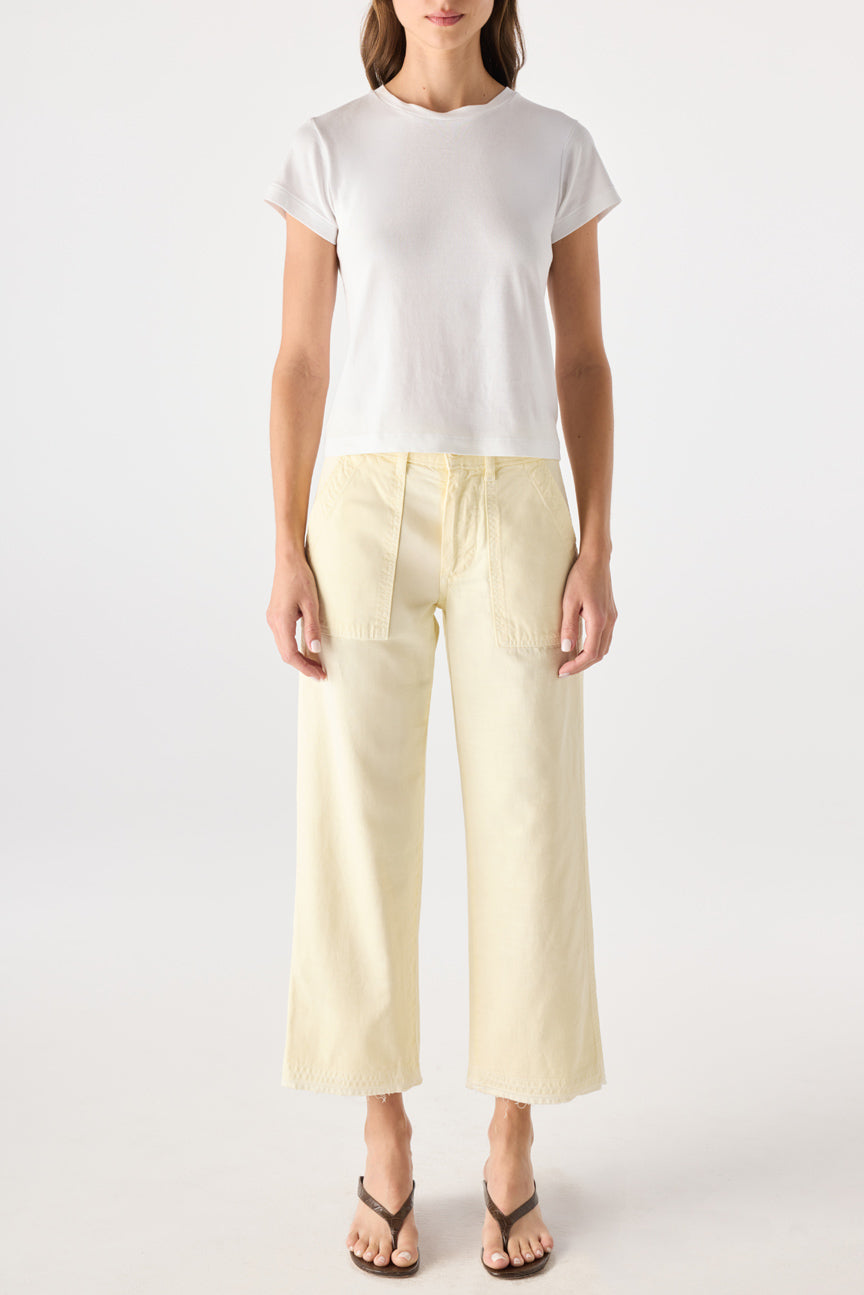 AMO Easy Army Slouch Crop in Blondie