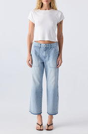 AMO Easy Army Slouch Crop in Enjoy