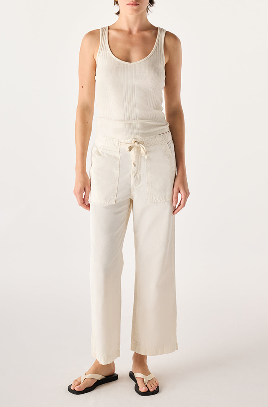 AMO Easy Drawstring Slouch Crop