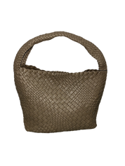 Ghilbi Italian Leather Medium Handwoven Bag