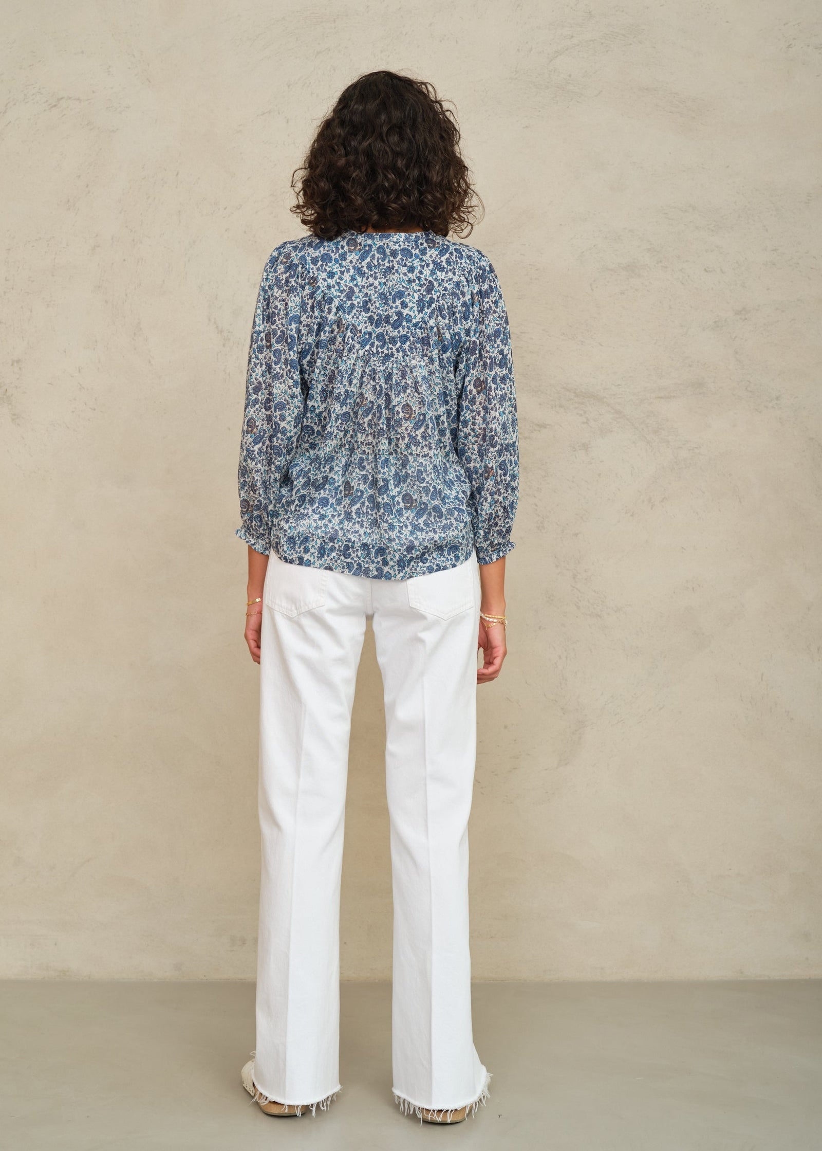 M.A.B.E. Esti Print Long Sleeve Top