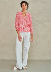 M.A.B.E. Esti Print Long Sleeve Top