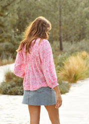 M.A.B.E. Esti Print Long Sleeve Top