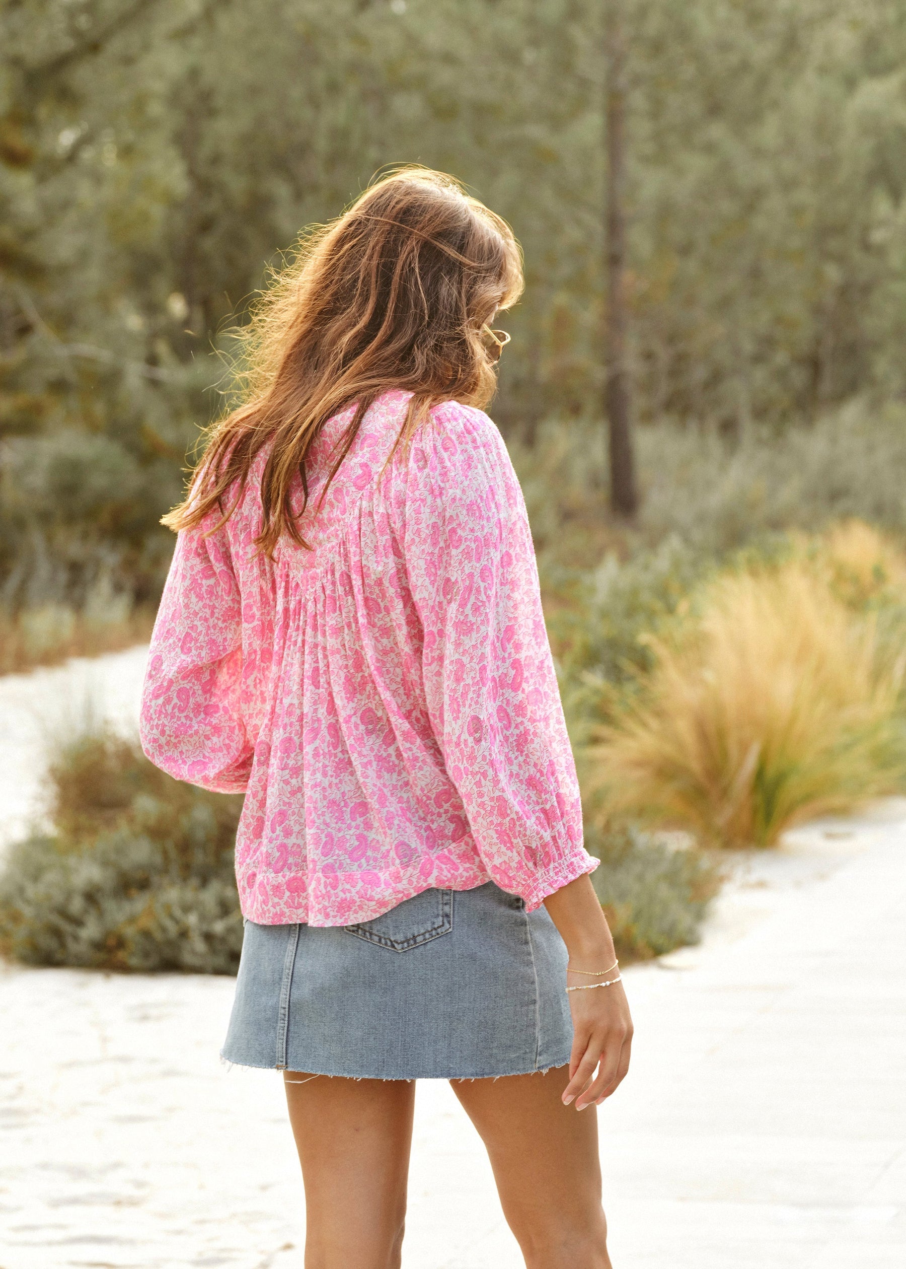 M.A.B.E. Esti Print Long Sleeve Top
