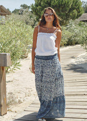 M.A.B.E. Esti Print Maxi Skirt