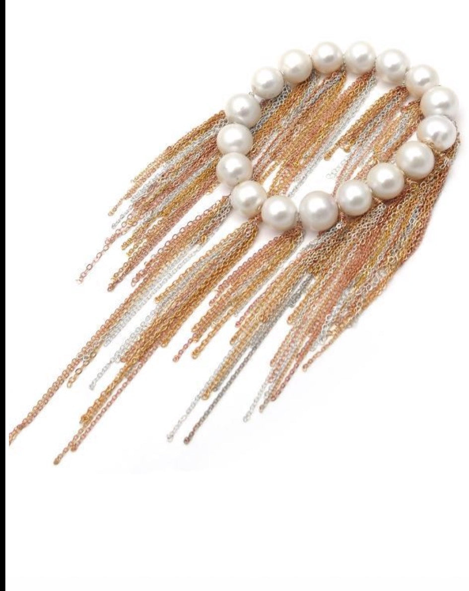 Samira 13 Bracelet White Fresh Water Pearls
